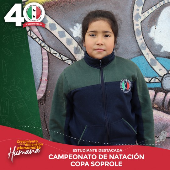 ESTUDIANTE DESTACADA DANIELA GONZALEZ